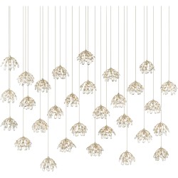 Currey Crystal Bud Multi-Drop Pendant 9000-0672