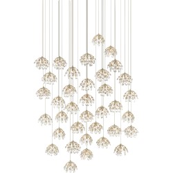 Currey Crystal Bud Multi-Drop Pendant 9000-0673
