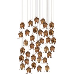 Currey Iota Multi-Drop Pendant 9000-1025