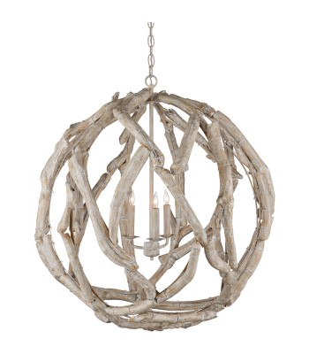 Currey Driftwood Orb Chandelier 9000-1133