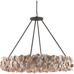 Currey Oyster Circle Chandelier 9672