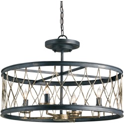 Currey Crisscross Semi-Flush Mount 9902