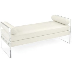 John Richard New Park Bench AMF-1613-WHTE-AS