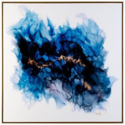 John Richard Kristen Binning's Blue Luster Abstract Art GBG-2757