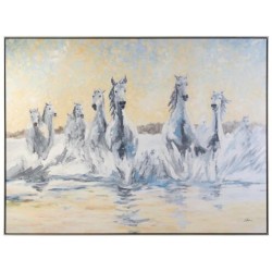 John Richard Jackie Ellens' Wild Horses in Southern France Animal Art GBG-2769
