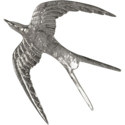 John Richard Set of Three Nickel Birds in Flight Wall Decor GBG-2791S3