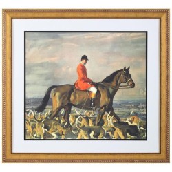 John Richard Major T. Boucch and the Belvoir Hounds by Sir Alfred Munning Giclee GBG-2826