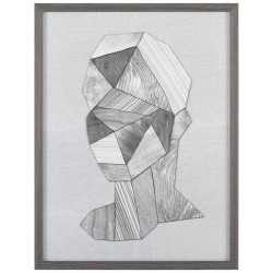 John Richard Erika Greenfields Driftwood Head Faith Giclee GBG-2833