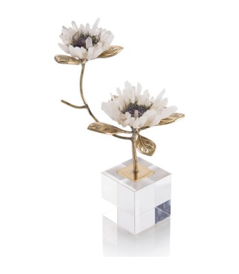 John Richard Double Crystal Decorative Flower JRA-10093