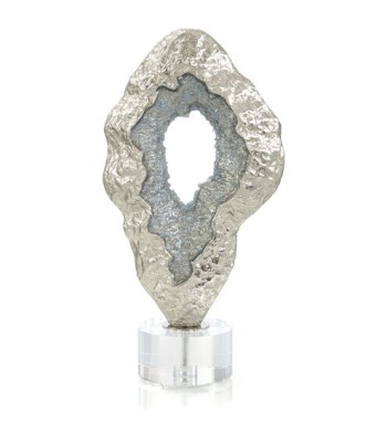 John Richard FLUCTUATING BLUE GEODE Sculpture JRA-14208