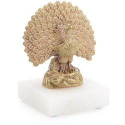 John Richard Brass Peacock Sculpture JRA-14612