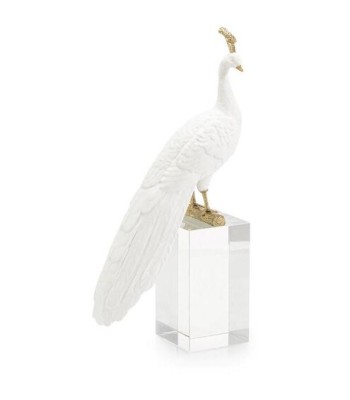 John Richard White Peacock Sculpture JRA-14614