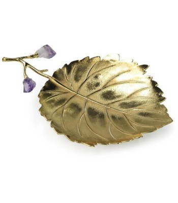 John Richard Budding Amethyst Leaf Tray JRA-14978