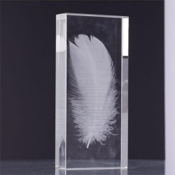 John Richard Crystal-Encased Feathers Decorative Accent JRA-15078