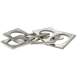 John Richard Nickel Square Chain Decorative Accent JRA-15203