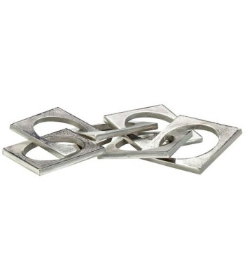 John Richard Nickel Square Chain Decorative Accent JRA-15203