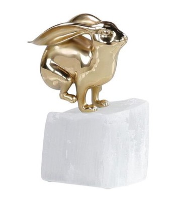 John Richard Brass Bunny Sculpture JRA-15546