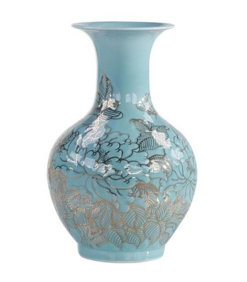 John Richard Turquoise Flores Vase JRA-15579