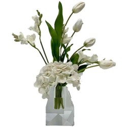 John Richard Snow White Blossoms Botanical/Floral JRB-5602W
