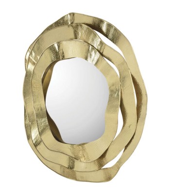 John Richard Ripple Brass Wall Mirror JRM-1099