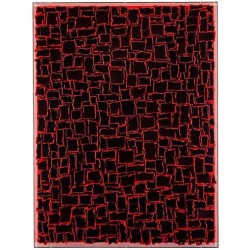 John Richard Tony Fey's Weathered Geometry, Red Oils and Art JRO-3408