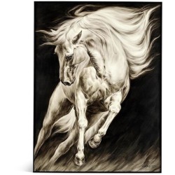 John Richard LM Zhou's Surging Equine Oils and Art JRO-3438