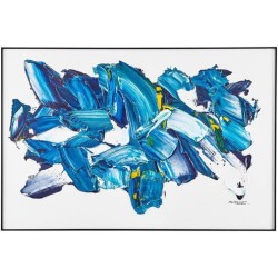John Richard LM Zhou's Burst of Blue Oils and Art JRO-3450