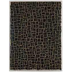 John Richard Tony Fey's Weathered Geometry, Black Oils and Art JRO-3456