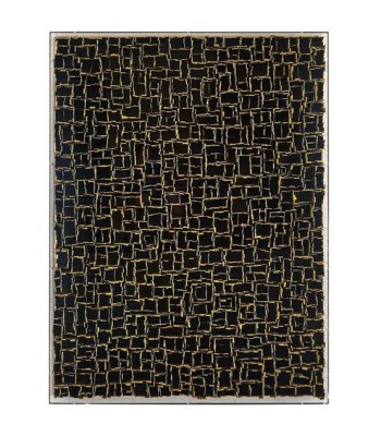 John Richard Tony Fey's Weathered Geometry, Black Oils and Art JRO-3456