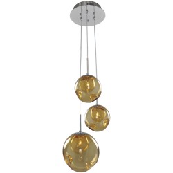 Kalco Meteor Ceiling Pendant 309540CH-AMBER