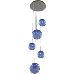 Kalco Meteor Ceiling Pendant 309541CH-SAPPH