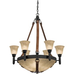 Kalco Rodeo Drive Chandelier 4646B-1209-ECRU