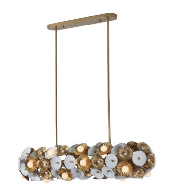 Kalco Damask Island Light 520361WVB