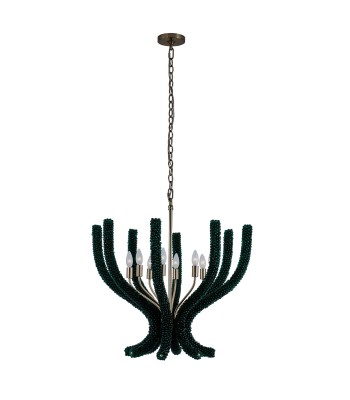Kalco Coral Chandelier 525955BCG-GRN
