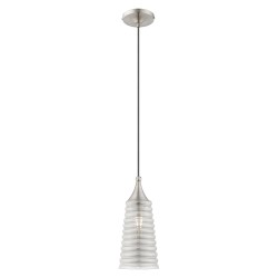 Livex Hand Blown Art Glass Mini Pendant 40647-91