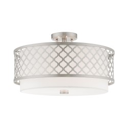 Livex Arabesque Large Semi-Flush 41109-91
