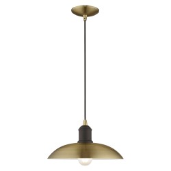 Livex Metal Shade Mini Pendant 41193-01