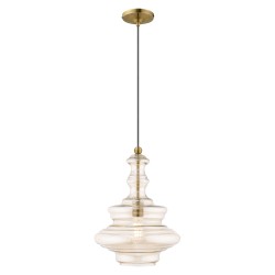 Livex Hand Blown Art Glass Ceiling Pendant 41224-01