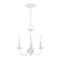 Livex Home Basics Mini Chandelier/Semi-Flush 4153-03
