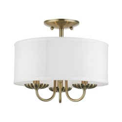 Livex Brookdale Semi-Flush 42987-01