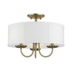 Livex Brookdale Semi-Flush 42989-01