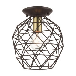Livex Geometrix Semi-Flush 46598-07