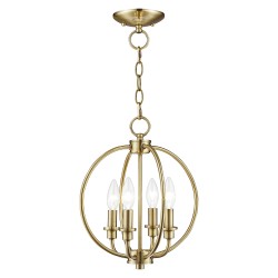 Livex Milania Chandelier/Semi-Flush 4664-01