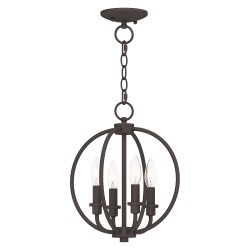 Livex Milania Chandelier/Semi-Flush 4664-07