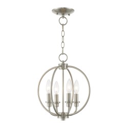 Livex Milania Chandelier/Semi-Flush 4664-91