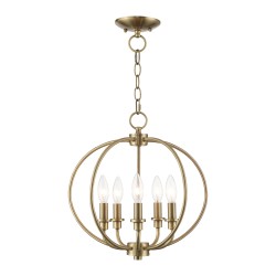 Livex Milania Chandelier/Semi-Flush 4665-01