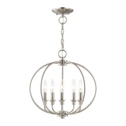 Livex Milania Chandelier/Semi-Flush 4665-91