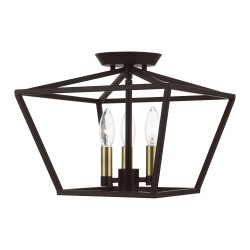 Livex Devone Semi-Flush 49430-07