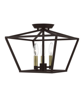 Livex Devone Semi-Flush 49430-07