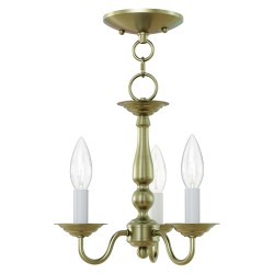Livex Williamsburgh Convertible Chandelier/Semi-Flush 5009-01